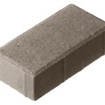 Тротуарная плитка Брусчатка 200x100x80 Стандарт Серый