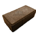 Тротуарная плитка "Кирпичик" 60 мм – коричневый