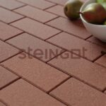 Тротуарная плитка Steingot Прямоугольник Коричневый 60 (верхний прокрас, минифаска), 200x100x60